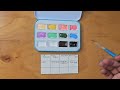 Shinhan PWC extra-fine watercolors | unboxing | Swatching /آنباکس آبرنگ شینهان.تست رنگها