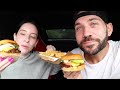 WE FOUND THE BEST DOUBLE CHEESEBURGER! (New Juicy Tea!)