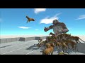 HIGH GROUND ARMY of 50 from ALL UNITS vs GORO THE GIANT Animal Revolt Battle Simulator