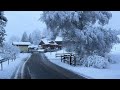 Grindelwald, Switzerland - Snowy walking tour in the most beautiful Swiss village 4K