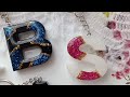 DIY Epoxy Resin Craft and Accessories | Making Resin Alphabet Letter Keychain | Colorful Glitters