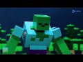 I Build an Ultimate Secret Basement to survive the ACID RAIN | Lego Minecraft Animation