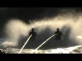 Barefooting - Hume Weir 2014. Aaron and Jared Double Fly Start