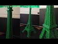 3D printed Eiffel tower time lapse