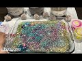 1 hour glittery slime asmr different colors