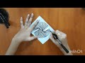 Zentangle twisted fineline pattern |  stress relief art | step by step tutorial for beginners