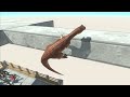 Jump Over Kaiju | Deadly Escalator Challenge! - Animal Revolt Battle Simulator