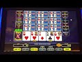 Super Times Pay video poker with 4 aces and kicker!