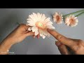 How to Make Gerbera flower by crepe paper/Oai Huong Handmade