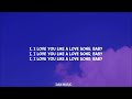 Selena Gomez - Love You Like a Love Song (Lyrics) no one compares you stand alone