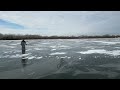 Biking on a Frozen Minnesota Lake