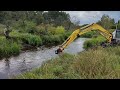 Removing A Wide Beavers Dam In A Beautiful Area - Beaver Dams Removal With Excavator No.57