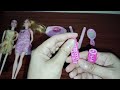 10 minutes satisfying with unboxing Barbie and Girls Beauty Salon set
