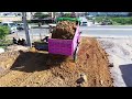 New start up road making with quick leveling skill bulldozer Komatsu D31P operator