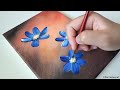 Easy Flowers Painting / Acrylic Painting for beginners