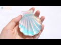 [resin art] When you open a shell that emits a mysterious light, your own sea will spread out?!!