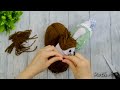 No pattern, No sewing machine Sock Doll 🧦 You will love this cute girl with wonderful hair!