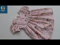 Frill Detail Easy Baby Dress Cutting And Sewing