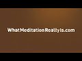 What Meditation Really Is ~ Mingyur Rinpoche