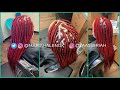 RED BOX BRAIDS + TUCKING TECHNIQUE | WATCH ME WORK | How long should I keep them? | Mariah A Lenox