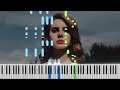 Lana Del Rey - Radio piano cover | free midi