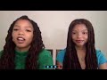 Chloe X Halle Talks 