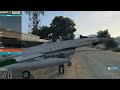 Franklin Jumps From Flying Jet GTA 5 Franklin Land Jet Near river GTA V