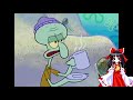 Touhou portrayed by spongebob