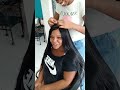 Colocação de Entrelace Sem Disfarce Cabelo Liso. tissagem tissage weave