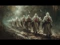 Templars Chanting in a March Through the Cursed Forest