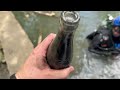 Treasure FOUND Below 120 year old Mill! Antique Bottle hunter Scuba Dives Forgotten Dam!