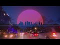 80's RETRO MIAMI BEACH 4K Drive + Synthwave Aesthetic Music (Aesthetic Chillwave Outrun Style)
