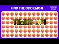 FIND THE ODD EMOJI OUT in this odd Emoji Quiz! | Odd One Out Puzzle! | Find The Odd Emoji Quizzes