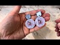 Resin Craft making UV resin earrings using nail foils #craft #cute