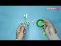 DIY | How To Make Satin Ribbon Flowers Easy | How to Make a Baby Breath Flower Out of a Satin Ribbon