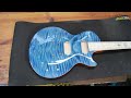 Building a lightweight Les Paul style guitars. Ep 3 staining, spraying, polishing & final assembly