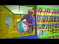 Blippi Plays and Learns at the Indoor Playground! | Colors and Shapes | Educational Videos For Kids