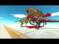 CARNIVORE NEIGHBORS attack CARCHARODONTOSAURUS ARBS - Animal Revolt Battle Simulator