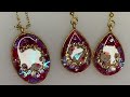 UV elegant earrings and pendant