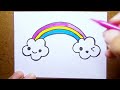 Como Desenhar Nuvens Kawaii | How to Draw Kawaii Clouds |Cómo Dibujar Nubes Kawaii