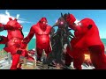 Devil Mutant Primates vs Shadow Infernals on Small Lava Bridge - Animal Revolt Battle Simulator