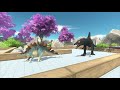 Black Spinosaurus Chases All Units - Animal Revolt Battle Simulator
