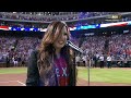 WS2011 Gm5: Texas native Demi Lovato sings the anthem