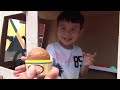 DIY Cardboard Mr Softee Ice Cream Truck For Kids Pretend Play With Ice Cream Truck Food Toys