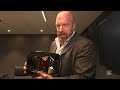 Triple H unboxes YouTube Red Diamond Play Button for 100 million subscribers