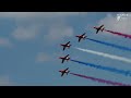 4Kᵁᴴᴰ RIAT 2024   Red Arrows 60th  Diamond Season .  From start to finish