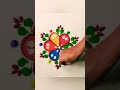 simple rangoli design /kolam/muggulu/ colours rangoli/ traditional rangoli/diwali rangoli #rangoli