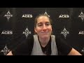 Kate Martin speaks to media after securing roster spot with Las Vegas Aces