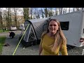 How we set up our caravan on site