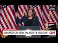 Harris slams Trump at her first presidential rally